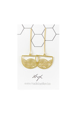 Hangers goudkleurig golven afgerond