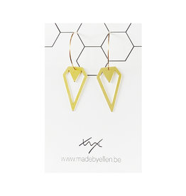 Hangers goudkleurig punt