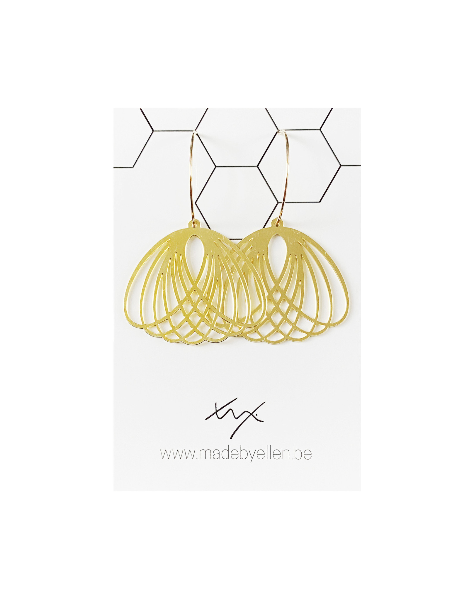 Hangers goudkleurig lussen