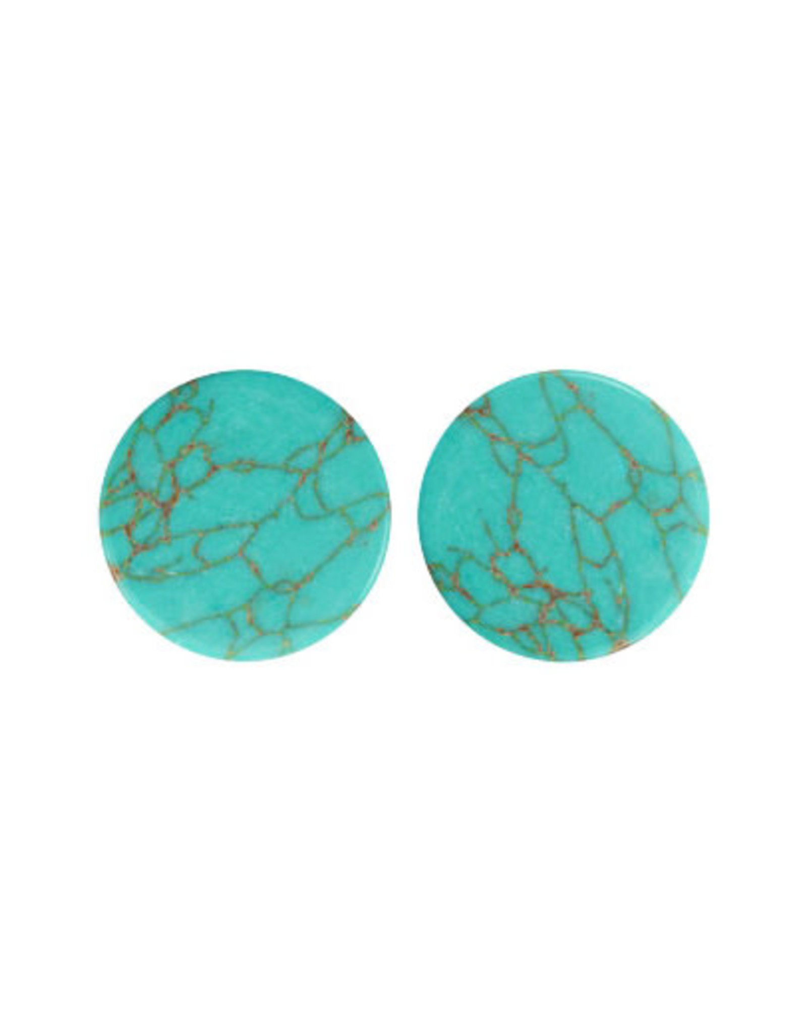 Stekers plat 12mm marmer turquoise