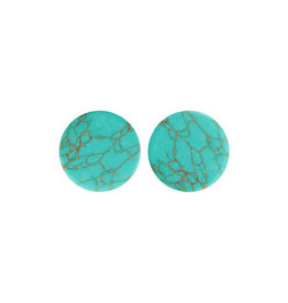 Stekers plat 12mm marmer turquoise