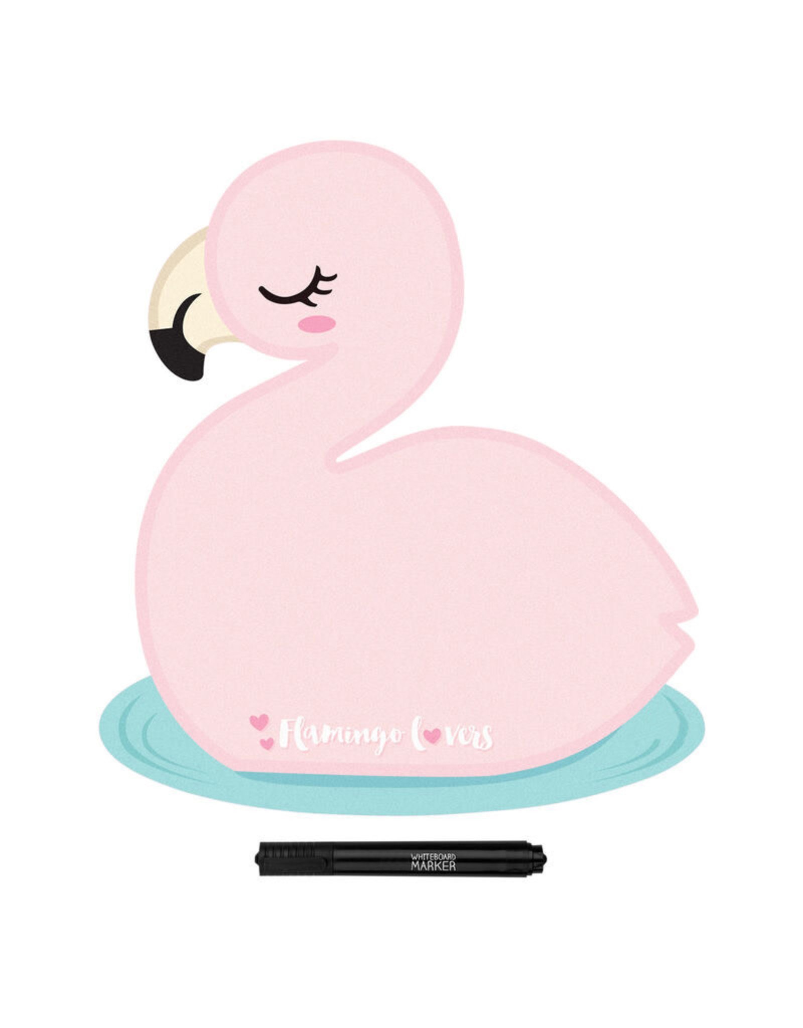 Magnetisch memobord flamingo