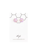 Stekertjes goudfolie 12mm paars