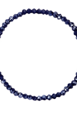 Armbandje strass blauwzwart