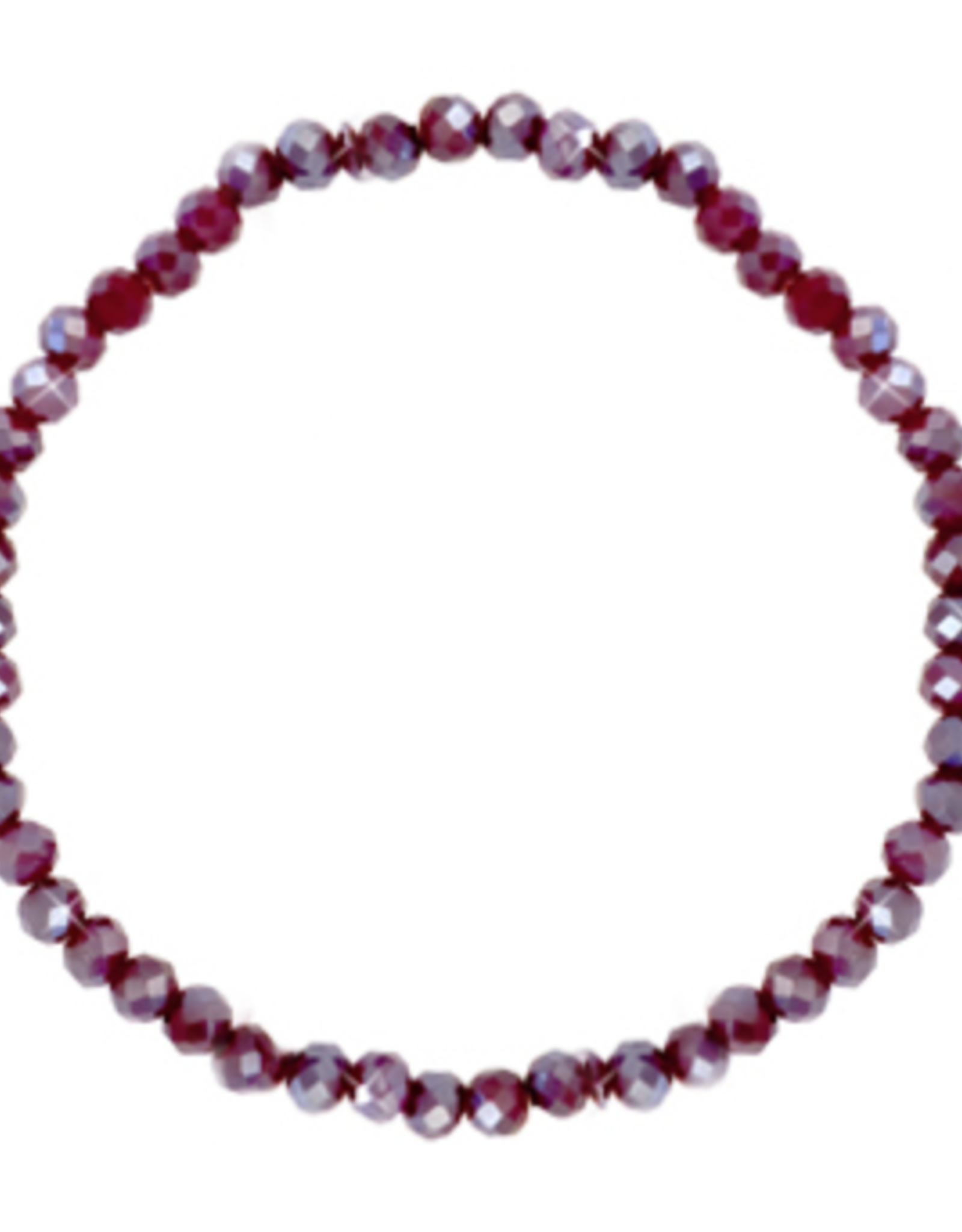 Armbandje strass bordeaux