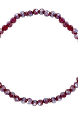 Armbandje strass bordeaux