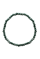 Armbandje strass donkergroen