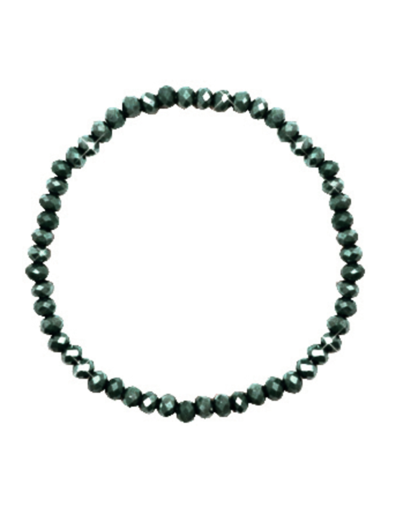 Armbandje strass donkergroen