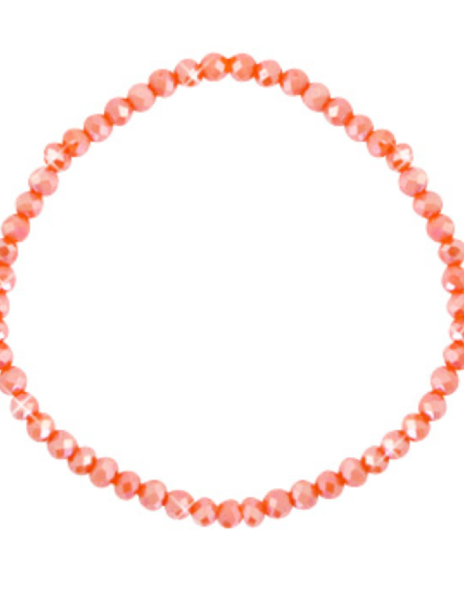 Armbandje strass oranje