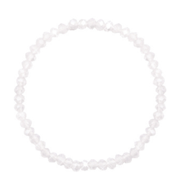 Armbandje strass wit