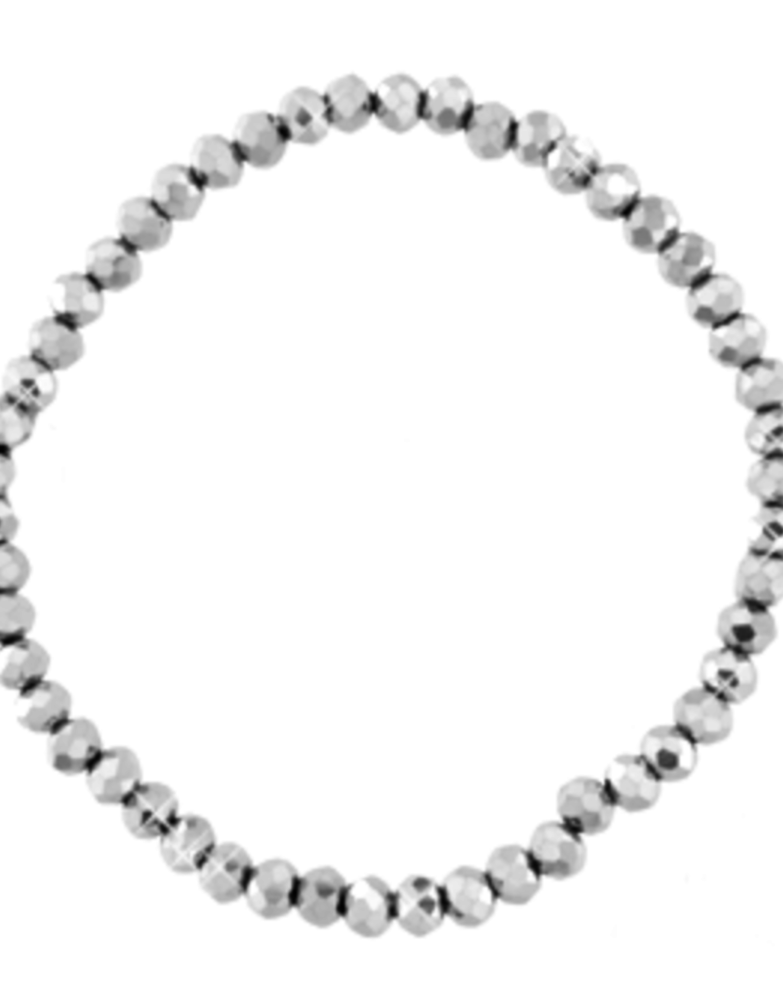 Armbandje strass zilver