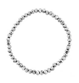 Armbandje strass zilver