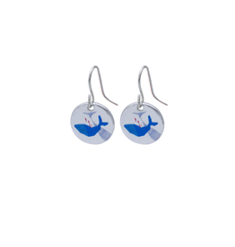 Hangertjes zilver 12mm walvis