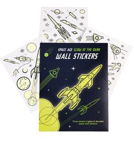 Muurstickers ruimte glow in the dark