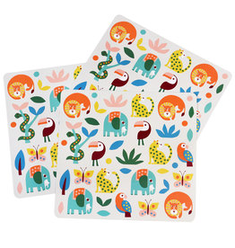 Stickervel (3st.) dierentuin