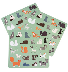 Stickervel (3st.) katten
