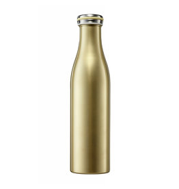 Dubbelwandige fles RVS 750ml goud