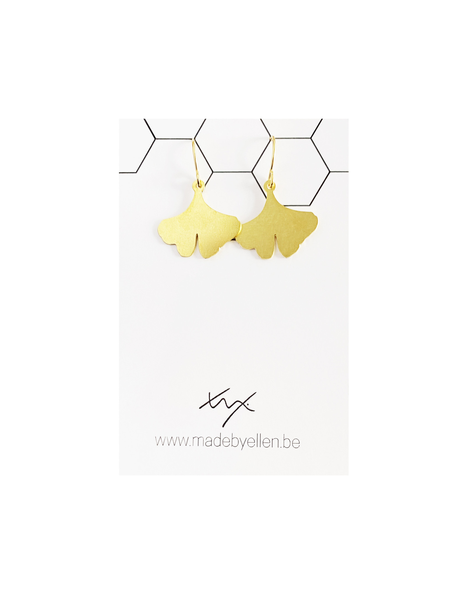 Hangers goudkleurig ginkgo S