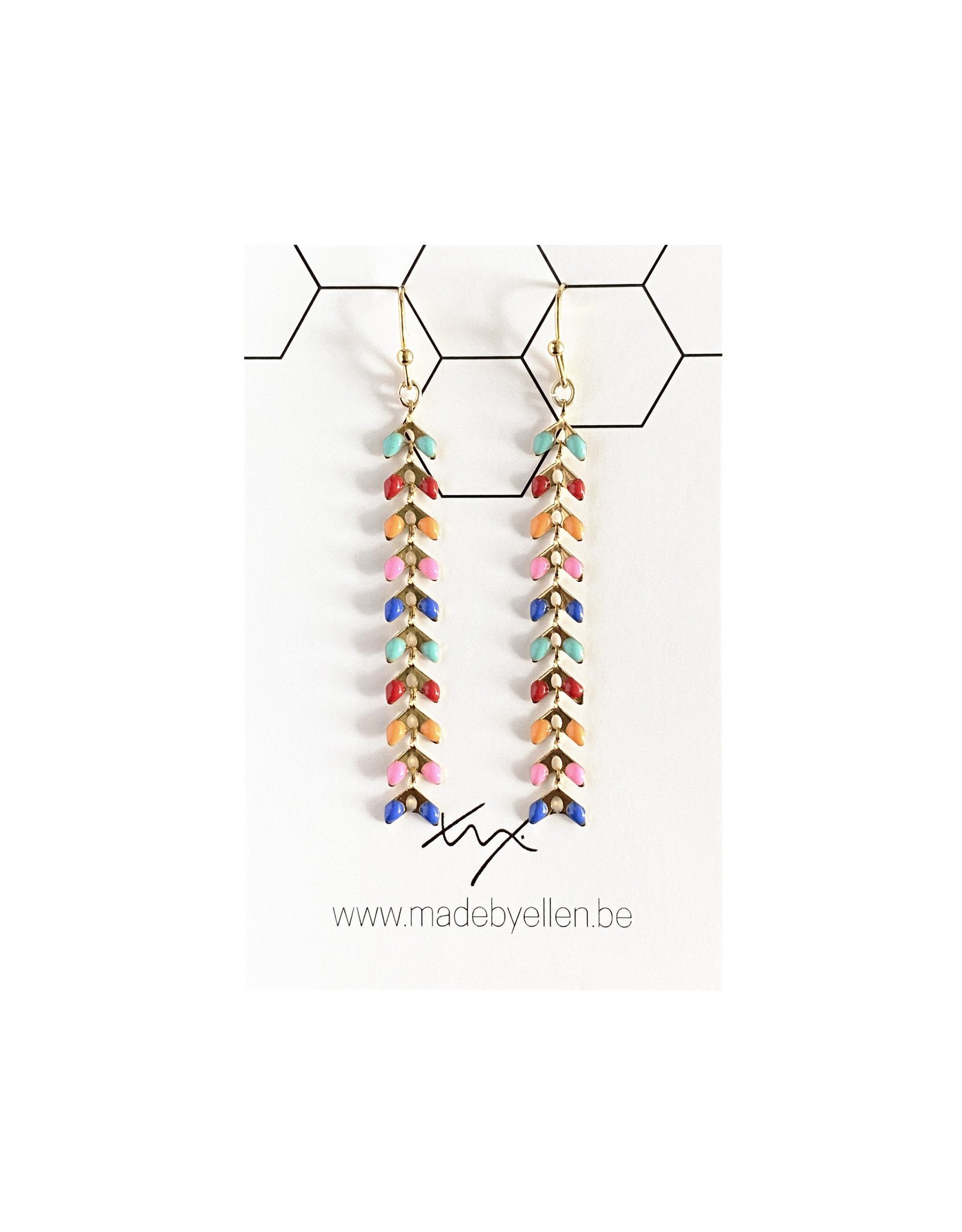 oorbEllen retro lang regenboog