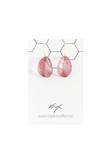 Creolen verfspatten fuchsia