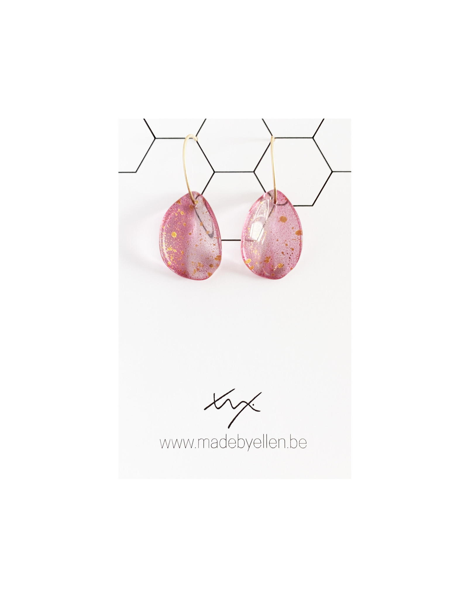 Creolen verfspatten fuchsia