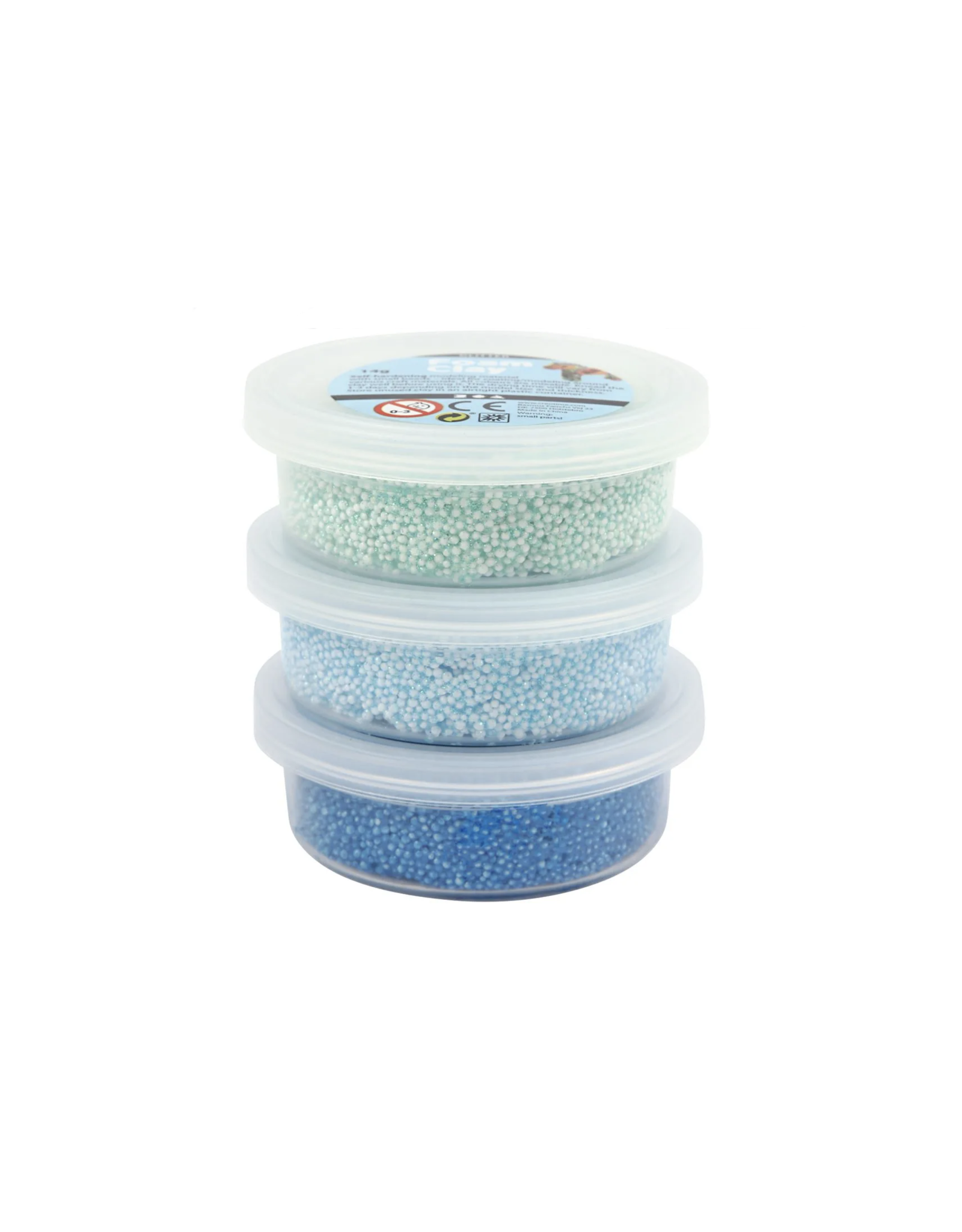 Foam Clay® 3x14g glitter blauw/groen Made by e l l e n