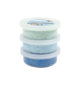 Foam Clay® 3x14g glitter blauw/groen