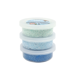 Foam Clay® 3x14g glitter blauw/groen