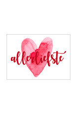Postkaart Allerliefste hart N