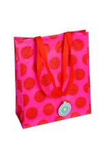 Shopper A3 polkadot fuchsia roze