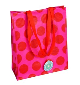 Shopper A3 polkadot fuchsia roze