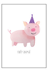 Postkaart Party animal N