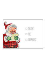 Postkaart Kerstman naughty nice did my best N