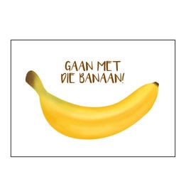 Postkaart Gaan met die banaan N