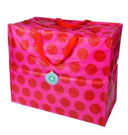 XL zak polkadot fuchsia rood