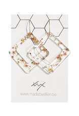 Hangers gedroogde bloemen ruit multi