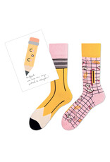 SET sokken & postkaart potlood