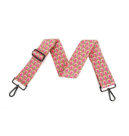 Brede riem pauw fuchsia