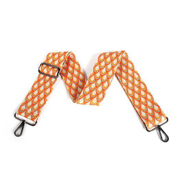 Brede riem pauw oranje