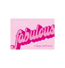 Postkaart Fabulous happy birthday N