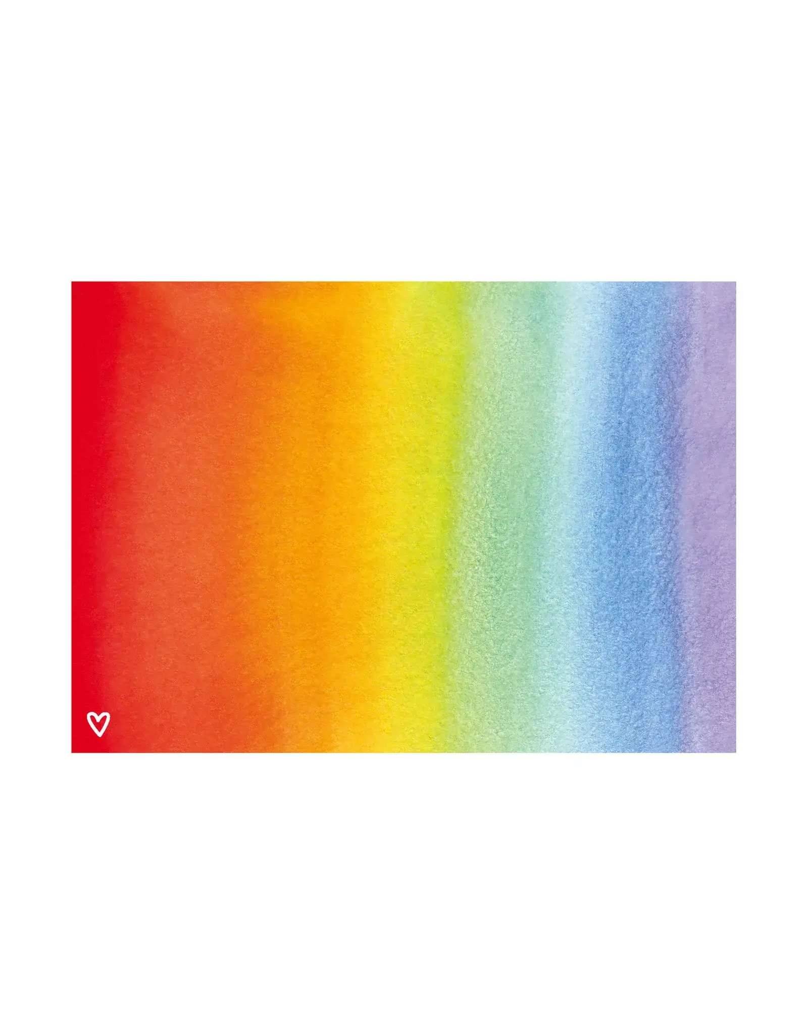 Postkaart Regenboog aquarel N