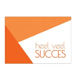 Postkaart Heel veel succes N