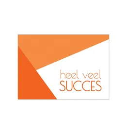 Postkaart Heel veel succes N