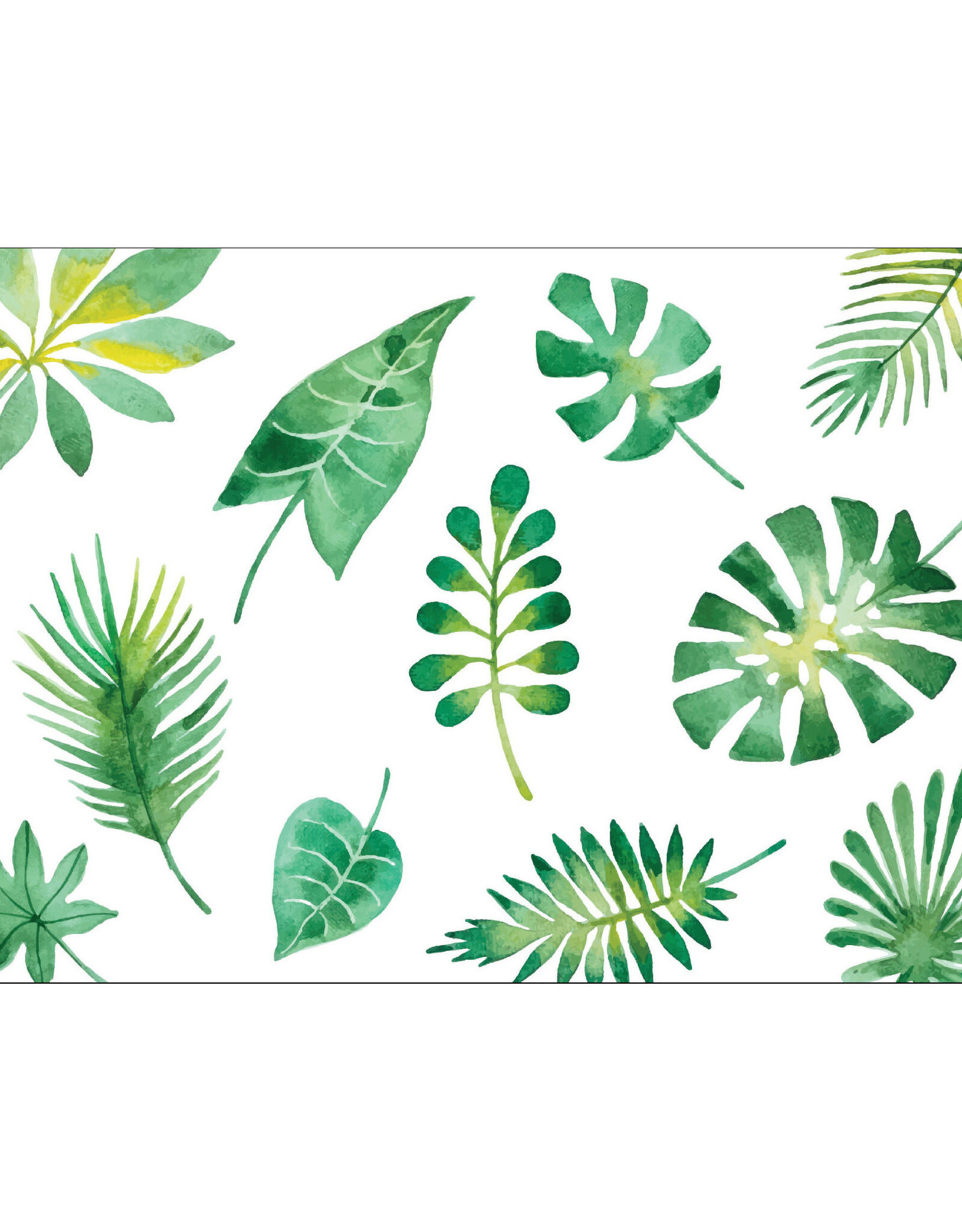 Postkaart tropical leafs N