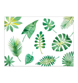 Postkaart tropical leafs N