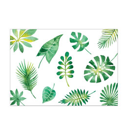 Postkaart tropical leafs N