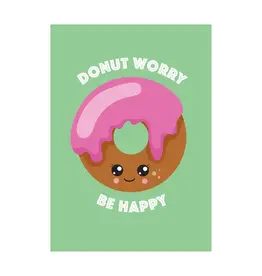 Postkaart Donut worry, be happy N