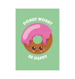 Postkaart Donut worry, be happy N