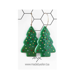 Hangers acryl kerstboom dots
