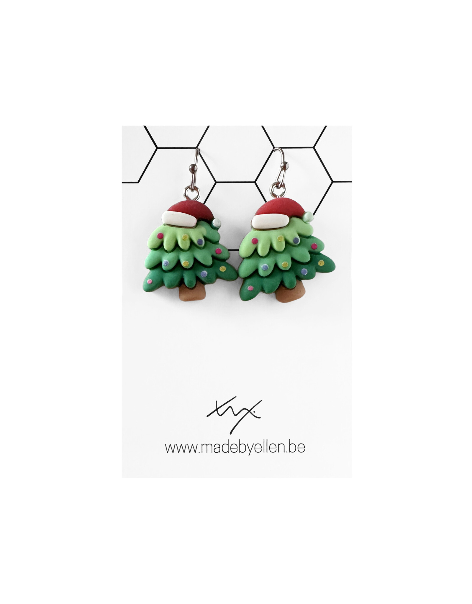 Hangers resin kerstboom muts